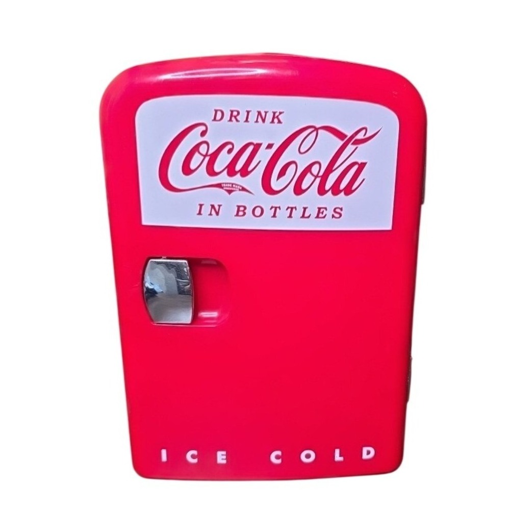 Coca-Cola Mini Fridge, 6 Can Mini Fridge, Cooler & Heater, Personal Retro Fridge
